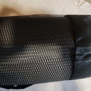 Saltea pentru antrenament si husa de protectie, pentru yoga, fitness, aerobic, pilates, exercitii la sol, POWRX, Antiderapant, 183x60 cm, Gri, Resigilat, Grad A - Img 2