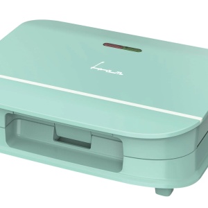 Sandwich maker Fram FSM-700GR, Putere 700W, capacitate 2 sandwich-uri, Placi fixe cu invelis antiaderent, Design depozitare verticala, Verde - Img 1