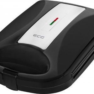 Sandwich maker XXL ECG S 4232 Family Black, 1200 W, 8 sandvisuri triunghiulare simultan - Img 2