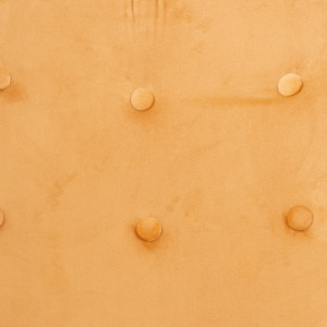 Scaun balansoar Capehart, catifea, negru/portocaliu, 86 x 88 x 69 cm - Img 6