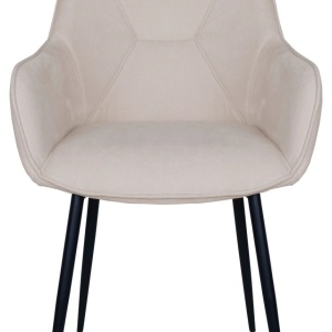 Scaun cu brate ELENA, bej, 57/85/60 cm - Img 4