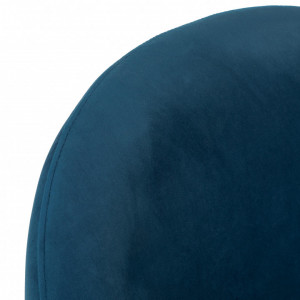 Scaun Rachel din catifea albastru inchis, 53 x 89 x 57 cm - Img 6