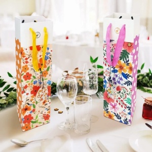 Set 12 pungi pentru sticle de vin Anzon Mories, carton, multicolor, 33, 7 x 9, 3 x 9, 9 cm - Img 3