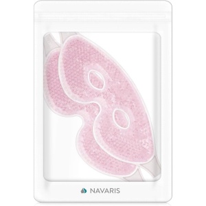 Set 2 Masți de față și ochi cu gel rece sau caldut pentru reducerea umflaturilor și cearcanelor, ideal pentru relaxare, alinarea durerilor de cap și grijirea pielii, spa facial, roz, Resigilat, Grad A - Img 2