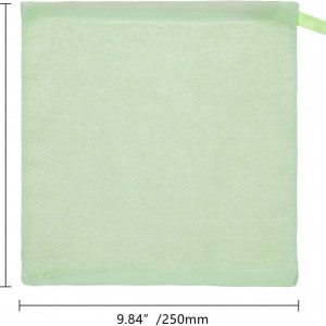 Set de 10 prosoape bebelusi MINIMOTO, textil, verde, 25 x 25 cm - Img 2