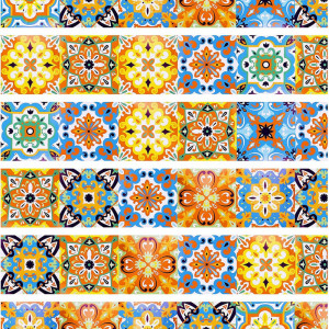 Set de 12 autocolante pentru scari Lpraer, PVC, multicolor, 18 x 100 cm - Img 1
