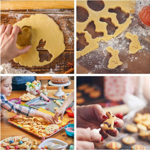 Set de 12 forme pentru prajituri GuKKK, model Paste, otel inoxidabil, argintiu - Img 3