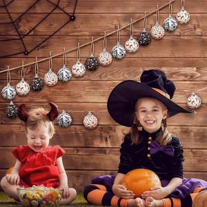Set de 16 globuri pentru Halloween Haugo, multicolor, spuma/textil, 5 cm - Img 6