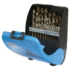 Set de 19 burghie cu varf de cobalt Silverline, 1-10 mm