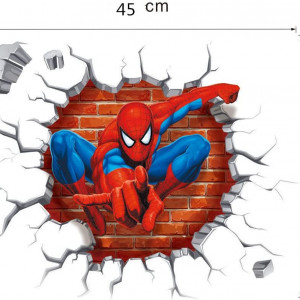 Set de 2 autocolante Spider-Man Kibi, vinil, multicolor, 40 X 47 cm - Img 5