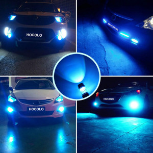 Set de 2 becuri LED HOCOLO, albastru/alb, 50 W, H7_Fog - Img 6