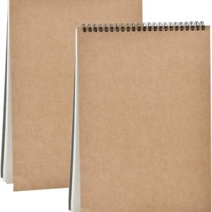 Set de 2 caiete cu 30 foi pentru schite FOCCTS, hartie, alb, 29 x 21 cm