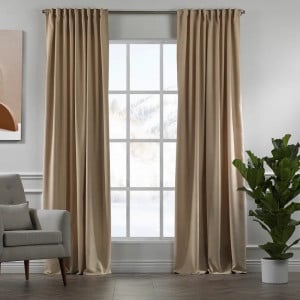 Set de 2 draperii Lilijan Home & Curtain, poliester, ecru, 140 x 295 cm