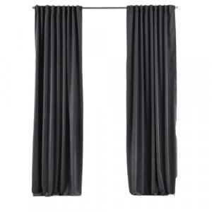 Set de 2 draperii Lilijan Home & Curtain, poliester, gri, 140 x 295 cm