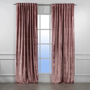 Set de 2 draperii Lilijan Home & Curtain, poliester, roz inchis, 140 x 295 cm