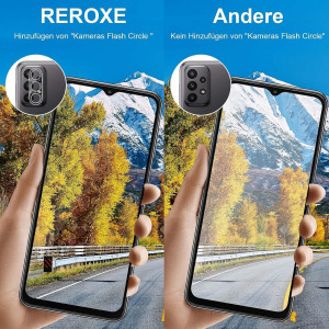 Set de 2 folii de protectie ecran si 2 pentru camera Samsung Galaxy S23 5G REROXE , sticla securizata, transparent