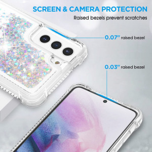 Set de 2 huse de protectie pentru Samsung Galaxy S21 FE Anshow, TPU, multicolor, 6,4 inchi - Img 4