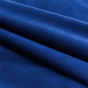 Set de 2 huse pentru perne HAUSEIN, catifea, albastru inchis, 45 x 45 cm - Img 2