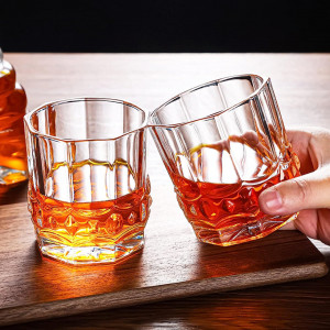 Set de 2 pahare pentru whisky Venga amigos, sticla, transparent, 8 x8,8 cm, 300 ml - Img 4
