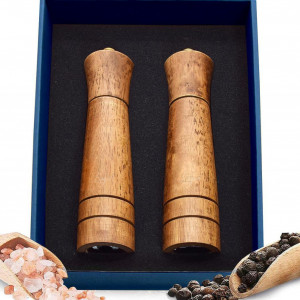 Set de 2 rasnite pentru mirodenii Liagué, lemn, maro, 21,5 x 5,3 cm