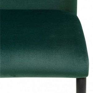 Set de 2 scaune Amabella Freja, catifea /metal, verde, 43x54x97 cm - Img 4