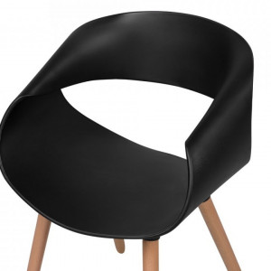 Set de 2 scaune Charlotte, negru, 55 x78cm - Img 6