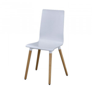 Set de 2 scaune Chau, albe, 89,5 x 41,5 x 45,5 cm - Img 2