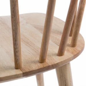 Set de 2 scaune Crisis, lemn de arbore de cauciuc - Img 3