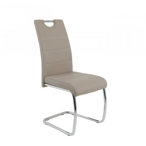 Set de 2 scaune Herbert, argintii/ cappuccino, 98 x 43 x 59 cm - Img 6