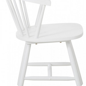 Set de 2 scaune Megan, lemn masiv, alb, 53 x 76 x 52 cm - Img 4
