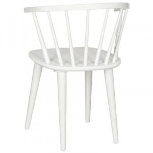 Set de 2 scaune Parishville, lemn masiv, alb, 75,95 x 54 x 52 cm - Img 3