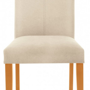 Set de 2 scaune Siena - tapitate - crem/lemn - Img 5