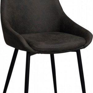 Set de 2 scaune Sierra, negre, 49 x 85 x 55 cm - Img 7