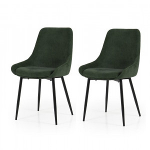 Set de 2 scaune tapitate Mankato, 85 x 48 x 55 cm - Img 1