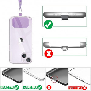 Set de 2 snururi pentru telefon DiDaDi, textil/plastic, violet, 75 cm - Img 7