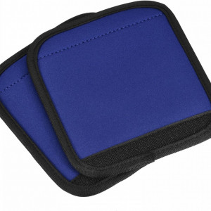 Set de 2 suporturi pentru manere genti/valize Sourcing map, EVA, albastru, 14.5 x 15.5 cm - Img 1