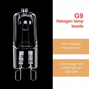 Set de 20 becuri cu halogen Sumind, sticla/metal, alb cald, 33 W, 30 x 10 mm - Img 3