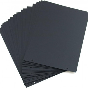 Set de 20 de coli pentru album foto  Mirito, carton, negru, 21 x 15 cm