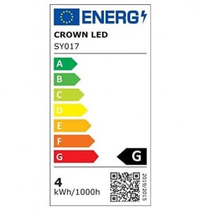 Set de 3 becuri Crown, LED, metal/sticla, E27, 6 x 14 cm, 5W