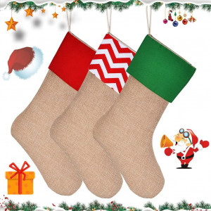 Set de 3 ciorapi pentru cadouri de Craciun Ropniik, bumbac, multicolor, 45 x 30 cm 
