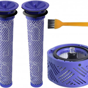 Set de 4 accesorii de schimb pentru aspirator  Dyson ABC life, plastic, albastru