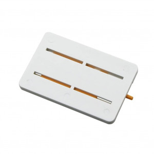 Set de 4 benzi si un dispozitiv pentru masurarea adancimii benzii de rulare a anvelopei Helweet, metal/plastic, multicolor