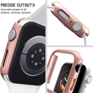 Set de 4 carcase de schimb pentru Apple Watch Mugust, plastic, multicolor, 42 mm