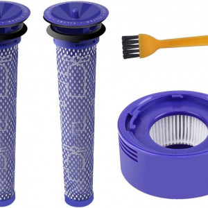 Set de 4 filtre pentru aspiratoare Dyson ABC Life, plastic, albastru - Img 1