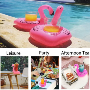 Set de 4 jucarii gonflabile pentru piscina JAHEMU, PVC, roz/galben, 17 x 20 cm / 16 x 20 cm  - Img 4