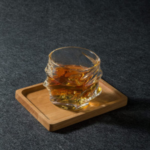 Set de 4 pahare pentru whisky LANFULA, sticla, transparent, 320 ml - Img 2
