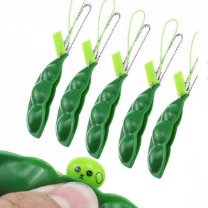 Set de 5 brelocuri pentru copii Jieddey plastic/metal, verde, 7 x 2 cm - Img 1