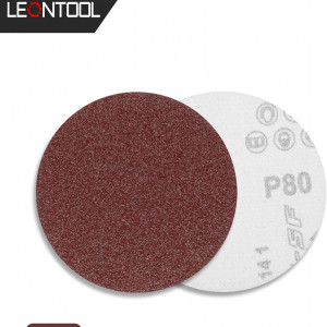 Set de 50 discuri abrazive Leontool, oxid de aluminiu, 80 granulatie, rosu, 10,1 cm - Img 6