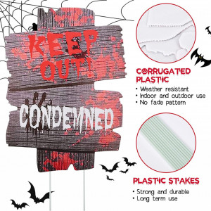 Set de 6 decoratiuni pentru Halloween FORMIZON, poliuretan, multicolor, 28/38 cm - Img 6