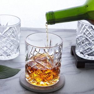 Set de 6 pahare de Whiskey Lanfula, sticla, transparent, 300 ml - Img 3